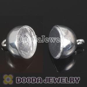 Sterling Silver Magnetic Ellipse Clasp 10mm