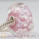 10X20mm Large Murano Glass Pendant Beads sterling silver core European Compatible