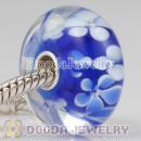 10X20mm Large Murano Glass Pendant Beads sterling silver core European Compatible