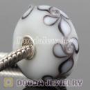 10X20mm Large Murano Glass Pendant Beads sterling silver core European Compatible