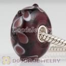 10X20mm Large Murano Glass Pendant Beads sterling silver core European Compatible