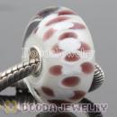 10X20mm Large Murano Glass Pendant Beads sterling silver core European Compatible