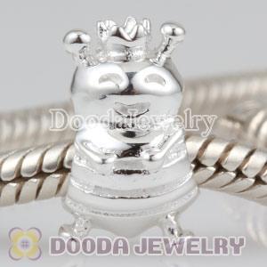 925 Sterling Silver Queen Bee Bead with Crown European Compatible
