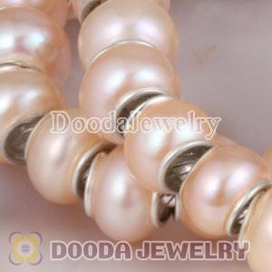 44cm Freshwater Pearl Silver Snake Necklace European Style