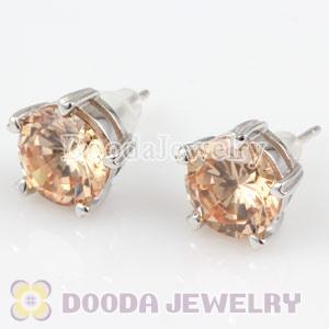 Sterling Silver Fashion CZ Stud Earrings
