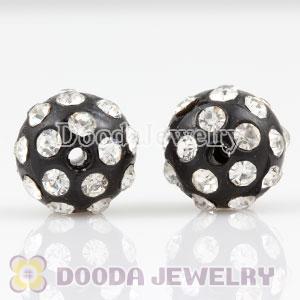 Wholesale 10mm handmade Style Plastic Beads with Crystal