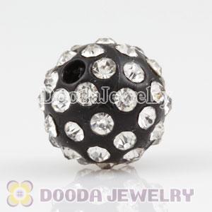 Wholesale 12mm handmade Style Plastic Beads with Crystal