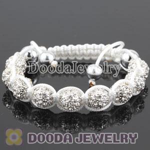 handmade Inspired Bracelets Wholesale Silver Crystal Ball Beads