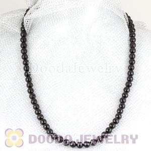 Fashion handmade Necklace Wholesale with Faceted Black Beads