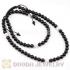 Wholesale Fashion handmade Style Necklace with Black Crystal Beads