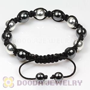 Sterling Silver Ball Beads and Hematite handmade Inspired Bracelets 