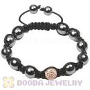 Fashion handmade TresorBeads Bracelets with pink Czech Crystal and Hematite beads