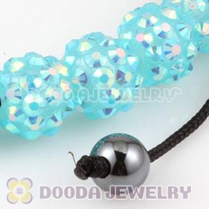 2011 handmade style Bracelets with green plastic Crystal beads and hemitite