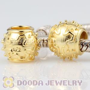 Gold plated Sterling Silver Canada map charm Beads