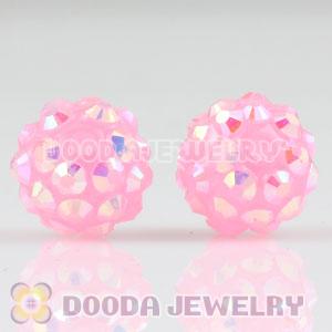 10mm Resin Pave Beads Basketball Wives Earrings Beads Wholesale