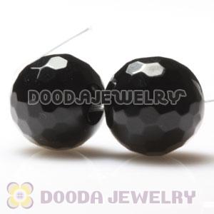 10mm handmade Style Faceted Black Agate Beads Wholesale