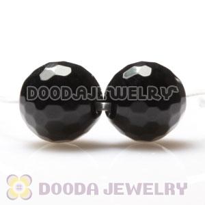8mm handmade Style Faceted Black Agate Beads Wholesale