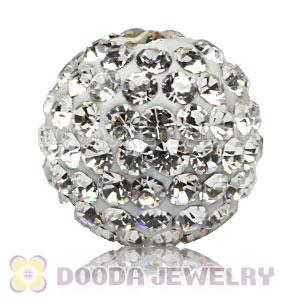 10mm handmade style Pave white Czech Crystal Bead wholesale