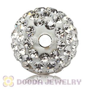 10mm handmade style Pave white Czech Crystal Bead wholesale