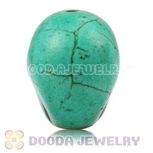 17×18mm Aquamarine Turquoise Skull Head Ball Beads 