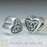 S925 Sterling Silver European Style Heart Beads and Charms