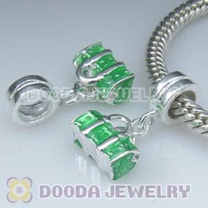 925 Sterling Silver European Charms Dangle enamel Bag