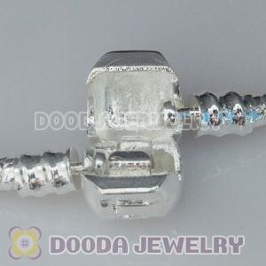 21CM European style silver plated bracelet with LOVE Stamped Lock