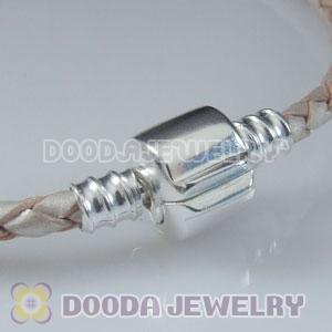 20cm European Style Single Champagne Leather Bracelet