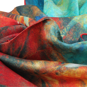 The detailed picture of 65×65cm Medium silk square scarves  