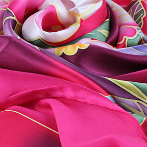 Picture of fashion 105×105CM Large Square Hand Painted Silk Scarf 