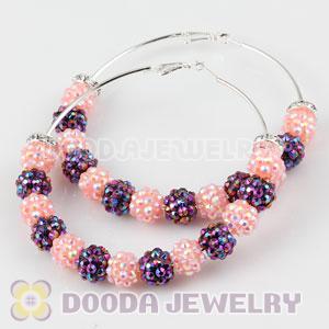 resin rhinestones crystal basketball wives earrings